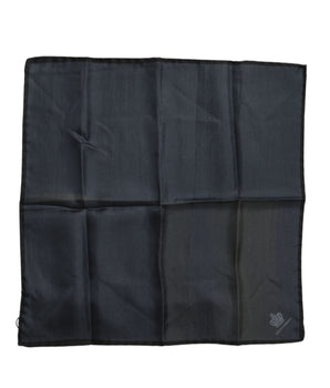 Pañuelo cuadrado de seda Dolce &amp; Gabbana DG Crown para hombre en azul