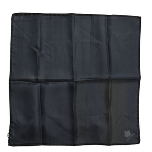 Dolce &amp; Gabbana Blue DG Crown Silk Square Men Foulard Scarf