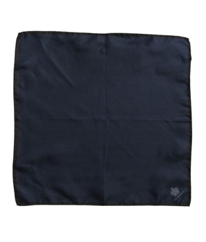 Pañuelo cuadrado de seda Dolce &amp; Gabbana DG Crown para hombre en azul