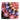 Dolce & Gabbana Black Multicolor Print Square Foulard Scarf