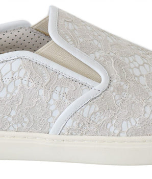 Dolce & Gabbana Elegant Off White Loafers for Ladies Dolce & Gabbana 