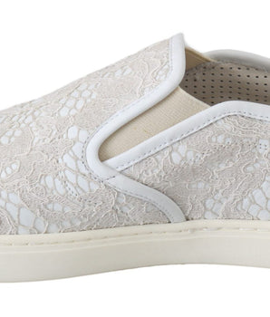 Dolce & Gabbana Elegant Off White Loafers for Ladies Dolce & Gabbana 