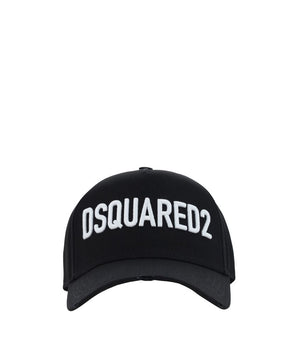 Dsquared² Black Cotton Cap (Baseball Hat)