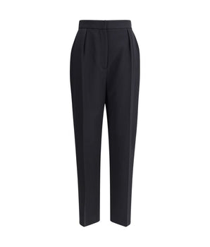 Balmain Black Wool Dress Pants