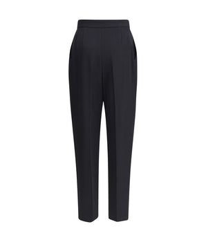 Balmain Black Wool Dress Pants