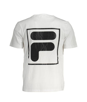 Fila White Cotton T-Shirt