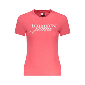 Tommy Hilfiger Pink Cotton Tops & T-Shirt