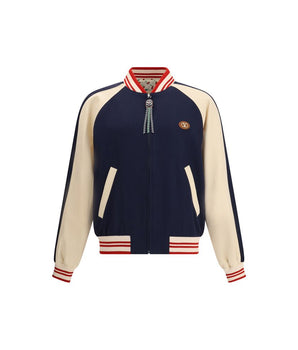 Valentino Multicolor Fleece Wool Bomber