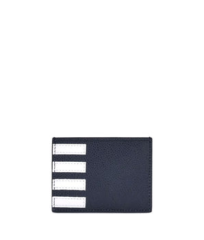 Thom Browne Blue Calf Leather Bos Taurus Wallet