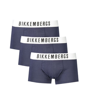 Bikkembergs Blue Cotton Underwear