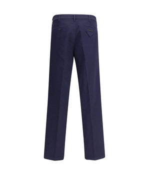 Prada Blue Cotton Chino Pants