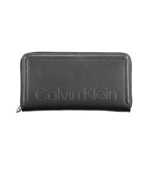 Calvin Klein Black Polyurethane Women Wallet