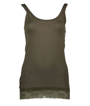 Silvian Heach Green Cotton Women Top