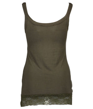 Silvian Heach Green Cotton Women Top