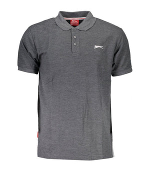 Slazenger Gray Cotton Polo Shirt