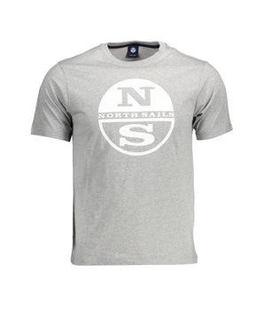 North Sails Gray Cotton T-Shirt