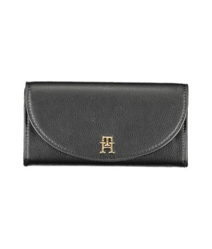 Tommy Hilfiger Black Polyurethane Women Wallet
