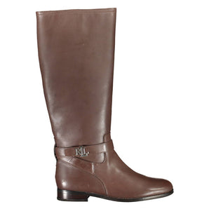 Ralph Lauren Brown Leather Ankle