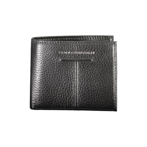 Cartera de cuero negra de Tommy Hilfiger