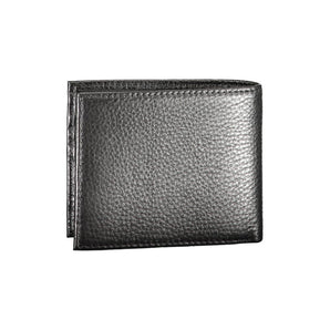 Cartera de cuero negra de Tommy Hilfiger
