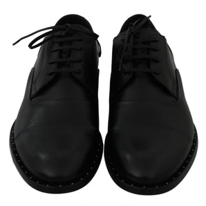 Dolce & Gabbana Sleek Black Leather Formal Dress Shoes Dolce & Gabbana 