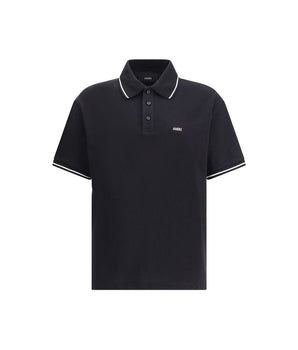 Amiri Black Cotton Polo T-Shirt
