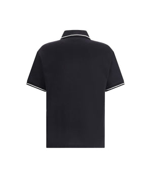 Amiri Black Cotton Polo T-Shirt