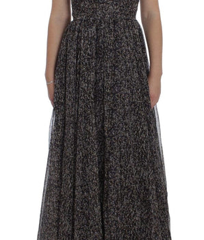 Dolce & Gabbana Glamorous Sequined Silk Full-Length Dress Dolce & Gabbana 