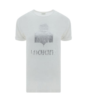 Marant Etoile White Linen T-Shirt