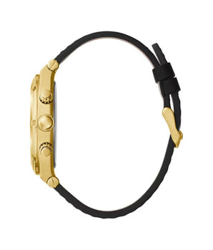 Guess Black Leather Bracelet Watch