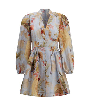 Zimmermann Multicolor Linen Casual Dress