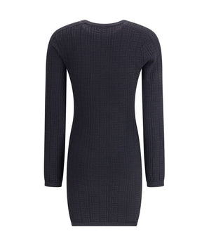 Balmain Black Viscose Casual Dress