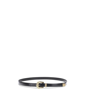 Valentino Garavani Black Calf Leather Bos Taurus Regular Belt