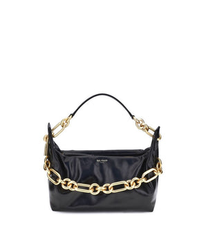 Balmain Black Calf Leather Bos Taurus Shoulder Bag