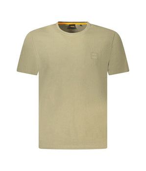 Hugo Boss Green Cotton Men T-Shirt