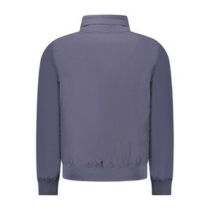 K-WAY Blue Nylon Men Jacket