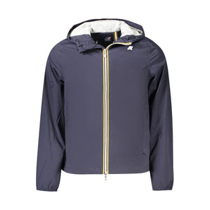 K-WAY Blue Nylon Men Jacket