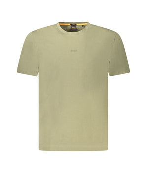 Hugo Boss Green Cotton Men TShirt