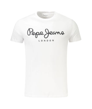 Pepe Jeans White Cotton Men TShirt