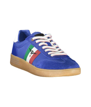 Esercito 1659 Blue Leather Men Sneaker