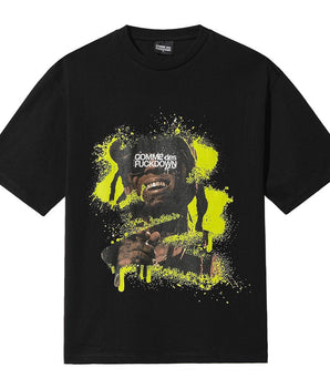Comme Des Fuckdown Black Cotton T-Shirt
