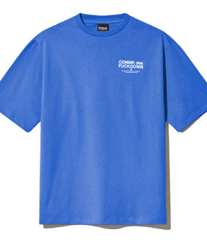 Comme Des Fuckdown Blue Cotton T-Shirt