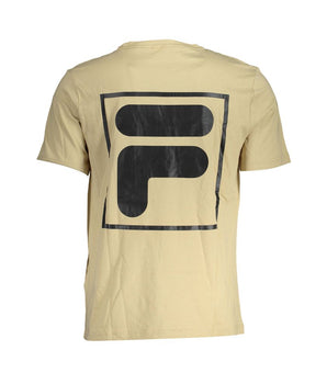 Fila Beige Cotton T-Shirt