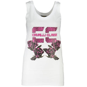 Cavalli Class White Cotton Tops & T-Shirt