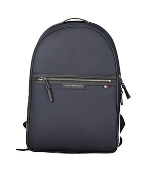 Tommy Hilfiger Blue Recycled Polyester Men Backpack
