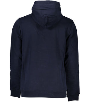 Tommy Hilfiger Blue Cotton Men Sweater with Hood