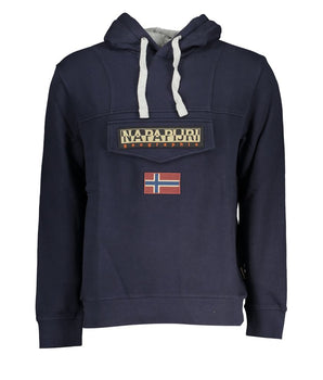 Napapijri Blue Cotton Men Sweater