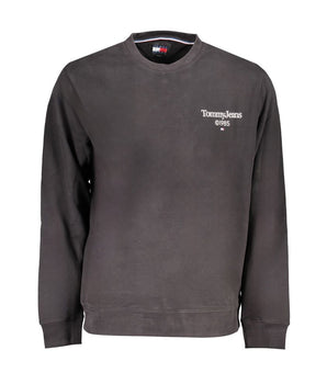 Tommy Hilfiger Black Cotton Men Sweater