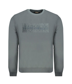 Napapijri Green Cotton Men Sweater