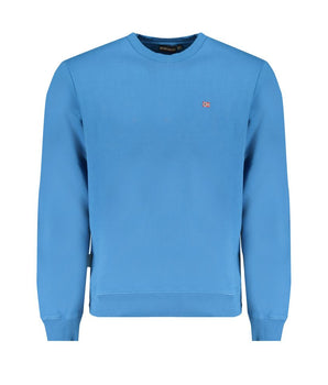 Napapijri Blue Cotton Men Sweater